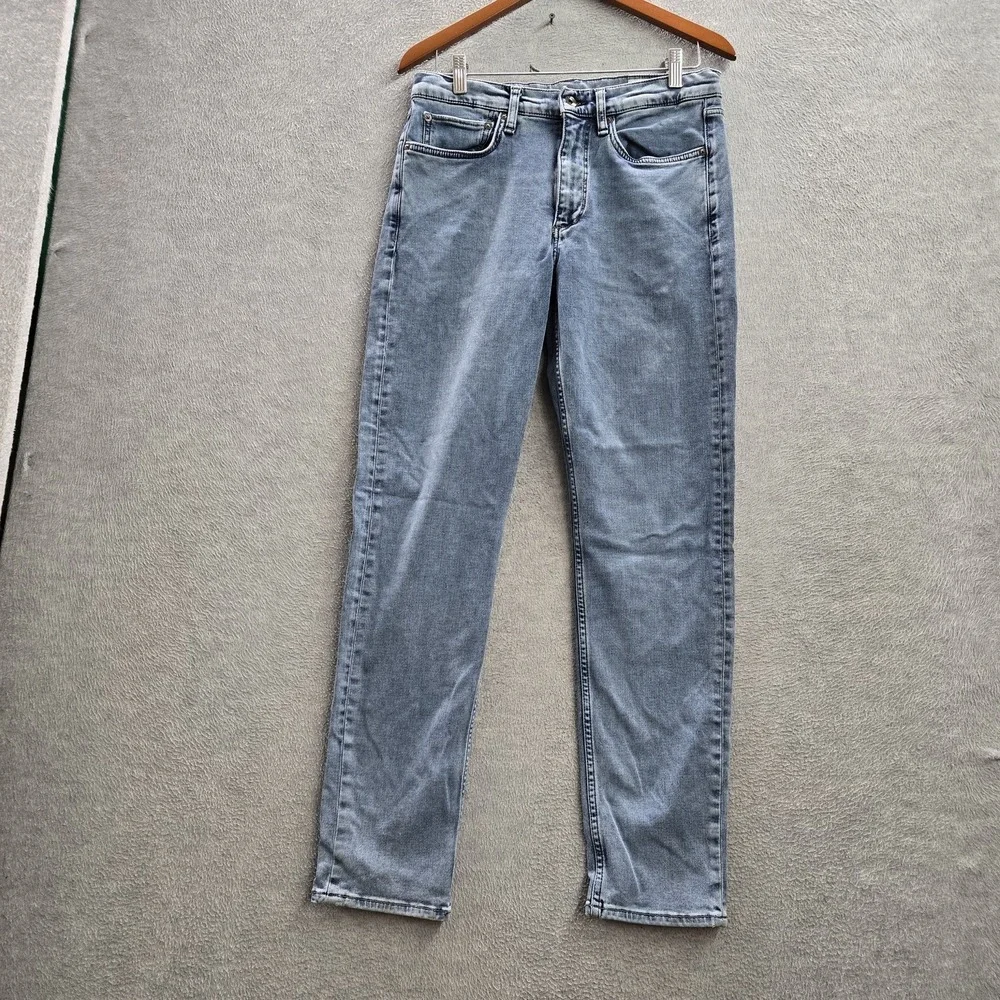 Rag & Bone Men Jeans 31W X 32L Light Blue Denim Fit 2 Loopback Camber Slim